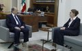Acting UN Special Coordinator Pernille Kardel Meets Lebanon President Michel Aoun