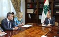 UN Special Coordinator Kaag and Deputy Special Coordinator Lazzarini Meet Lebanese President Michel Aoun