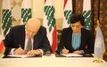 UN and Lebanese Government sign the United Nations Framework for Cooperation for Sustainable Development